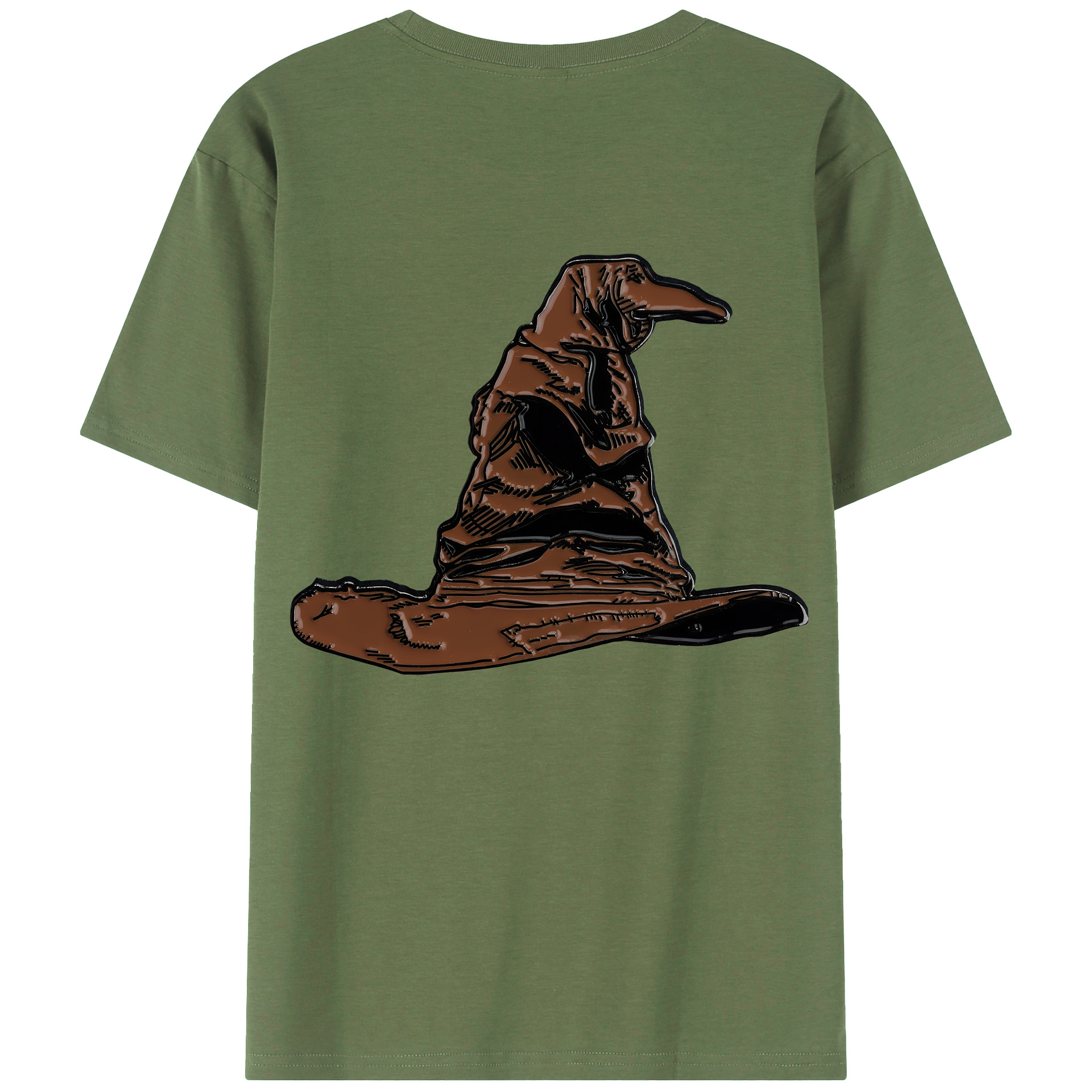 （画像用） Harry Potter ハリー・ポッターシリーズ 綿100％ メンズ半袖Tシャツ（バックプリント） 通気性